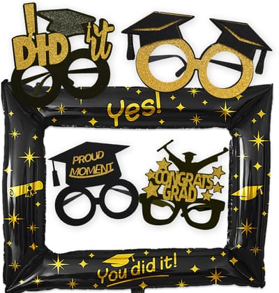 BTH - Geslaagd - Feestpakket - Photobooth Props - Versiering - Afstudeerhoed - Graduation - Foto Frame - You Did It