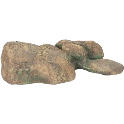 Aquarium Landschap Steen Ornament Simulatie Hars Vissenkom Rots Decoratie voor Vissen Spelen gray