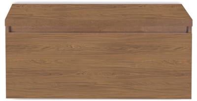 Frozen Badmeubelset 100 cm - Greeplijst in Kleur - Inclusief Wastafelbovenblad Honey