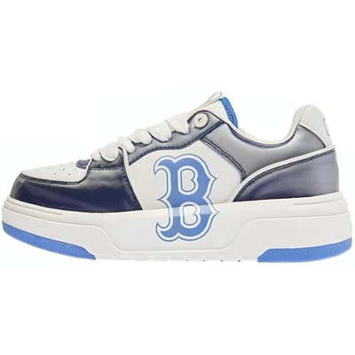 Baskets basses MLB Chunky Liner en cuir confortables polyvalentes Unisexes Bleu Marine 3ASXCLH3N-43NYS 38 white