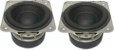 Subwoofer Speaker Unit - Deep Bass Woofer - Home Cinema Geluid - Grote Spoel Vermogen - 3 Inch - Zwart