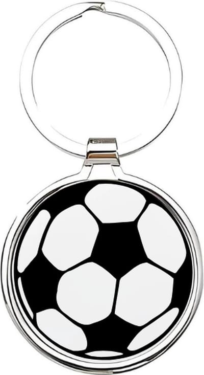 Akyol - voetbal Sleutelhanger - Voetbal - voetballers - cadeau - sport sleutelhanger - sport - gepersonaliseerd - voetballers - baller - sleutelhanger voor voetballers - sleutelhanger voor jongens - bal - ballen - sleutelhanger voetbal - 4 x 7,5 CM