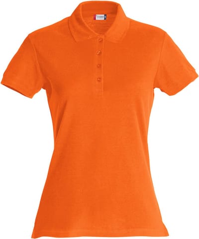 Clique Basic Polo Women 028231 - Diep Oranje - XL