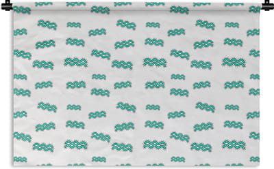 Wandkleed - Wanddoek - Aquarius - Astrologie - Zodiac - Design - 180x120 cm - Wandtapijt