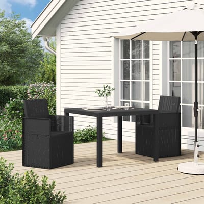 vidaXL - Tuinstoelen - 2 - pcs - Antraciet - 53 - x - 47 - x - 88,5 - cm - PP