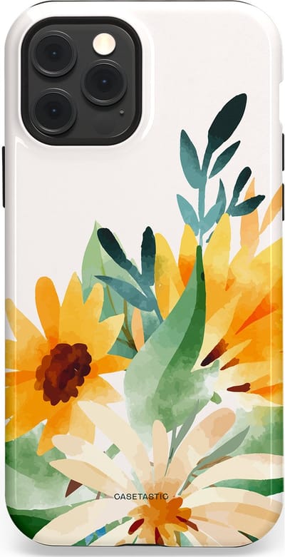 Casetastic Hoesje Geschikt voor Apple iPhone 12/12 Pro Magsafe - Stijlvolle Beschermende Duo-layer Case - Zomergloed