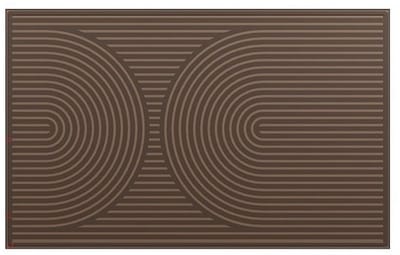 MD Entree - Deurmat - Ribmat - Curves - Archy - Taupe - 50 x 80 cm - 100% PET