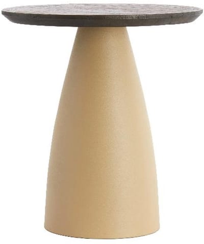 Light&living Bijzettafel Ø45x50 cm OCANA hout olie bruin+mat beige