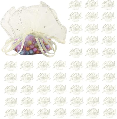 Set van 50 Organza Tassen van 26 cm - Kleine Cadeautassen voor Feestjes, Verjaardagen en Bruiloften