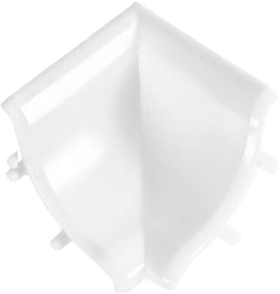 DQ-PP 1x HOEKLIJST BINNENHOEK - Glanzend Wit - 13 x 13 mm - PVC - Keukenlijst, Werkblad Afwerkingslijst, Keukenafwerkingslijst, Wandafwerkingslijst, Tafelbladlijsten