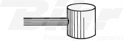koppelings- of remkabel 2m kop 8x8mm Ø2mm voor motor scooter quad cyclo 167