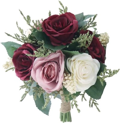 Bruidsboeket - Handboeket Kunstbloemen - Bruiloft Decoratie - Lichtgewicht Ontwerp - Perfecte Maat - Type 11
