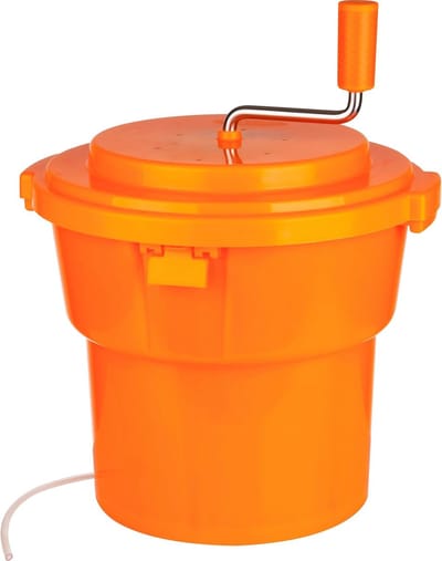 Slacentrifuge 12 Liter - Groente Droger - Professioneel Drogen - Beschermde Aandrijfas - Ø 36 cm - Oranje