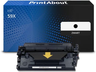 PrintAbout huismerk Toner 59X (CF259X) Zwart Hoge capaciteit Geschikt voor HP