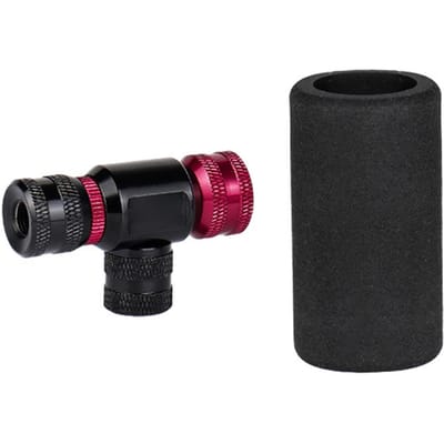 Gonfleur CO2 pour pneus de vélo, buse de gonflage rapide pour vélos de route et VTT, cartouches 16g, valves USA/françaises, portable avec black