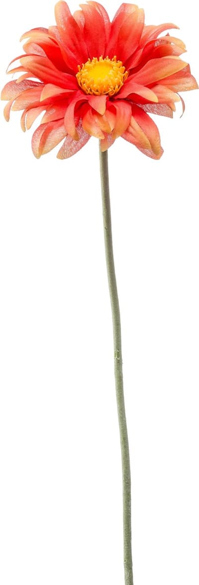 Emerald - Kunstbloem Gerbera mini 50cm oranje - Kunstplant voor binnen