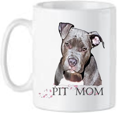 Koffie beker Pit mom - bulldog moeder thee mok