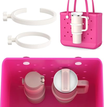 Bekerhouder voor tas, tasaccessoires, bekerhouder, rubberen strandtasaccessoires, compatibel met 30 bekers van 40 ounce