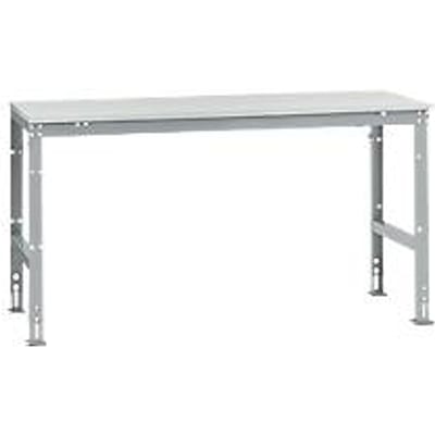 Manuflex basistafel UNIVERSAL Standaard, tafelblad kunststof, 1750 x 800, aluminium zilver