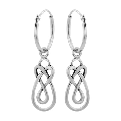 WeLoveSilver oorbellen - zilveren oorringen - keltisch symbool - 925 zilver