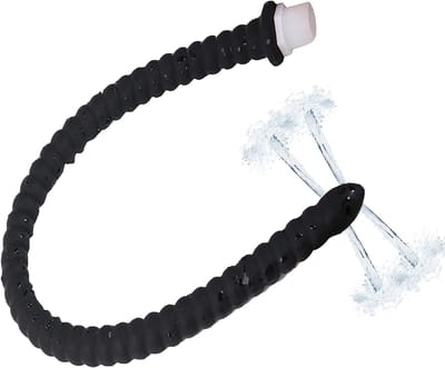 Handdouche met 4 watersproeigaten en comfortabele siliconen sproeiers voor een optimale klysma-ervaring, herbruikbare doucheslang voor hygiënisch gebruik