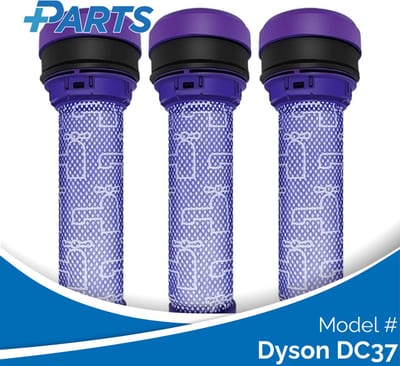 Dyson DC37 Filters (3 Stuks, Plus.Parts® alternatief voor 923413-01)