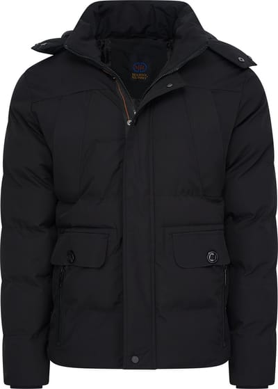 Mario Russo Ranger Jacket - Jas Heren - Winterjas Heren - Waterafstotend - Winddicht - Zwart - XL
