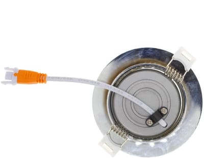LED Inbouwspots Chroom - 6W – IP44 – 3000K - Dimbaar
