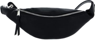 abro Leren Gordeltas Leather Adria Belt Bag Linna Black / Nickel Zwart