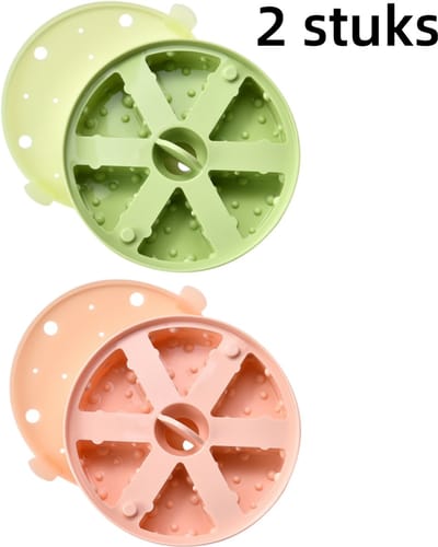 2-delige set - Babyvoeding accessoires - Siliconen kaasvorm - Stoomvorm voor cake - Bakken en verwarmen - Voedingshulpmiddelen - Rijstcakevorm - Stomen - Koken - Gezond koken - Zelfgemaakte babyvoeding - Zachte siliconen - 15*15*3 cm - Kleurrijk