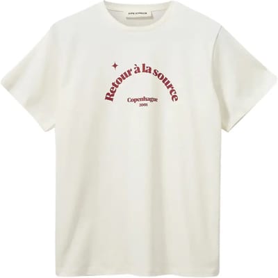T-shirt met print Terug naar de bron dames Sofie Schnoor Zenasw