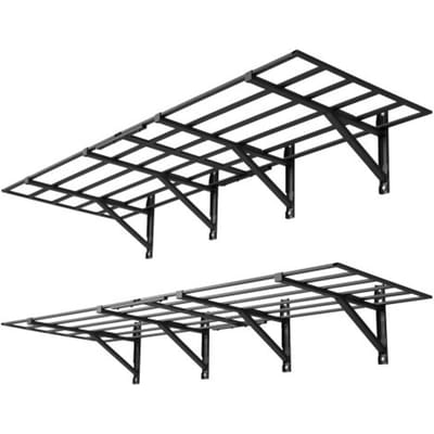 VEVOR 2-delige garageplankenset, 1832x635x305mm, gereedschapsopslag, 362 kg per laag, wandmontage gereedschapshouder, 1832x635 mm plankoppervlak, opbergplanken, metalen plank, gereedschapsorganizer, wandplanken