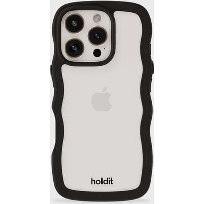 Phone Case Wavy Black/Transparent iPhone 16 Pro