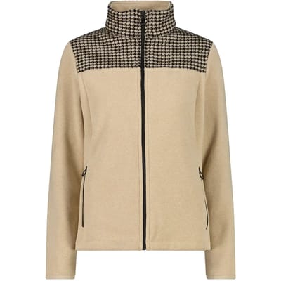 Damesfleece CMP Houndstooth-Print