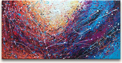 Handgeschilderd schilderij Olieverf op Canvas - Jackson Pollock 'A Day at the Park'