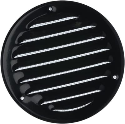 Ventilatierooster met Insectenhor 100mm - Duurzaam en Weerbestendig Metalen Rooster voor Ventilatie