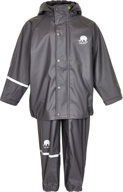 CeLavi Regenpak kinderen - Grijs - maat 110 (110-116cm)