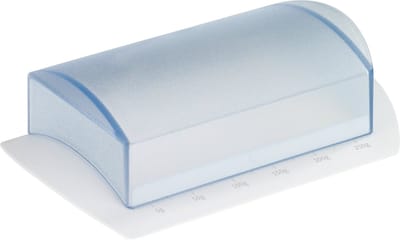 Westmark Botervloot voor op tafel, met maataanduiding, kunststof, wit/doorzichtig, 21162270