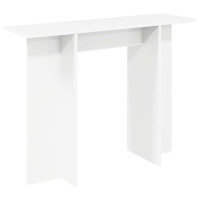 vidaXL - Wandtafel - Wit - 100 - x - 30 - x - 75 - cm - Bewerkt - hout
