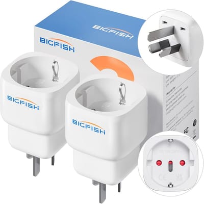 Thijox - Set van 2 reisadapters Australië Duitsland - Type I Chinese stekkeradapter voor EU naar Australië, China, Argentinië, Nieuw-Zeeland, Fiji - I