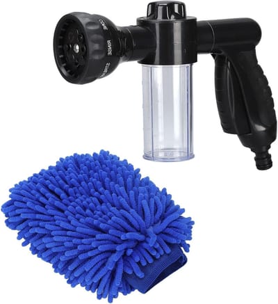 Verstelbare Foam Sprayer met 8 Spraypatronen voor Multifunctioneel Besproeien van Planten en Tuinonderhoud