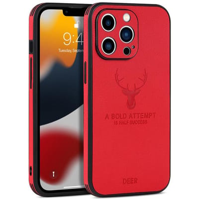 Luxe Zakelijk Lederen Bumper Hoes Voor iPhone 15 14 13 12 11 Pro Max Mini XR XS X 8 7 Plus SE Schokbestendig Zacht Herten Hoesje Funda For iPhone 15 Plus