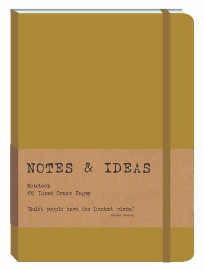 Rebo Productions Notitieboek 28 X 17 X 7 Cm Polyurethaan Goud