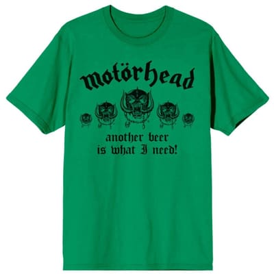 Motörhead T-shirt - 50th Another Beer - S tot XXL - voor Mannen - groen