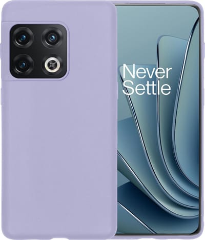 Hoesje - Geschikt voor OnePlus 10 Pro - Sterk & Shockproof - Siliconen Case - Hoes Cover - Telefoonhoes - Lila