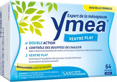 Ymea Menopauze Opvliegers en Platte Buik 64 Capsules