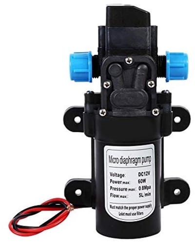 Dailygoody - Hoge Druk Waterpomp - 12V 60W - Ideaal voor Camping en Tuin - 5 Liter per minuut - Automatische uitschakeling - Geschikt voor Boot en Car..