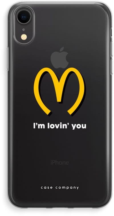 Case Company® - Hoesje geschikt voor iPhone XR hoesje - I'm lovin' you - Soft Cover Telefoonhoesje - Bescherming aan alle Kanten en Schermrand