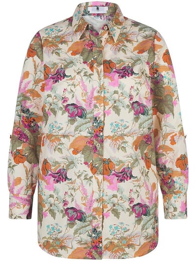 Lange blouse Van Anna Aura beige