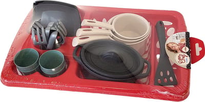 Ecoiffier 100% Chef Afwas Droogrek met Eetset -23dlg.